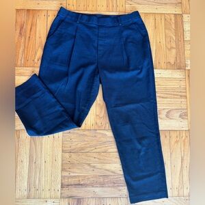 Uniqlo Women's Smart Ankle Dark Navy Blue Pants Size L